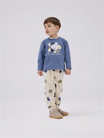 NAME IT Langærmet Bluse Shine China Blue